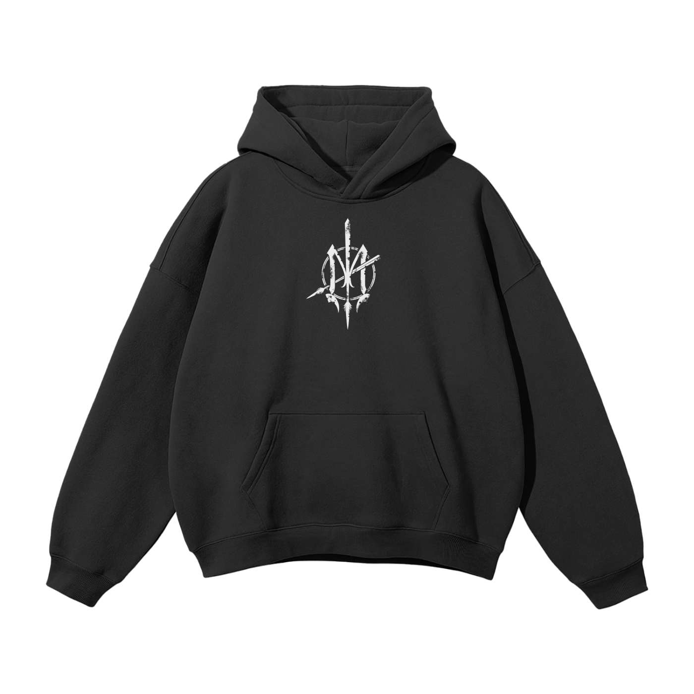 Nuuz Art/ Taiaha and Mataora Solid Colour Hoodie