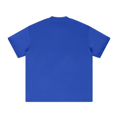 White Print Nuuz Art/ Taiaha Heavyweight T-Shirt