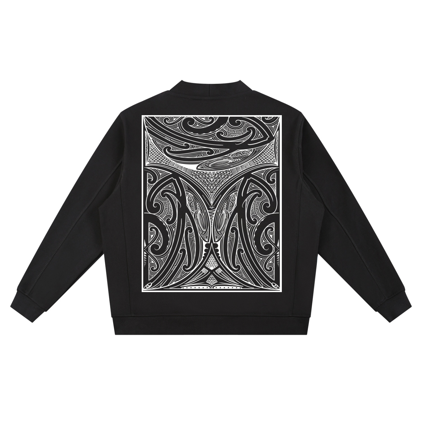 Moko Printed - Black Cardigan