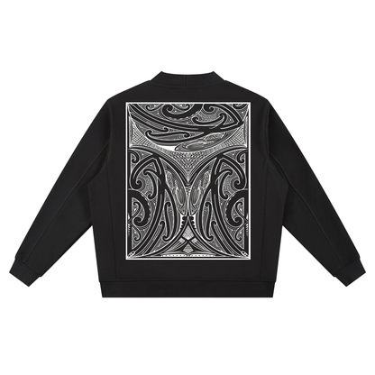 Moko Printed - Black Cardigan