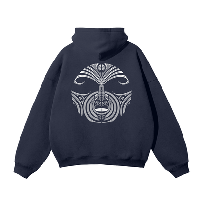 Nuuz Art/ Taiaha and Mataora Solid Colour Hoodie