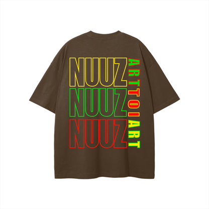 Blank on the Front with NUUZTOI / ART on the back Oversize Tee