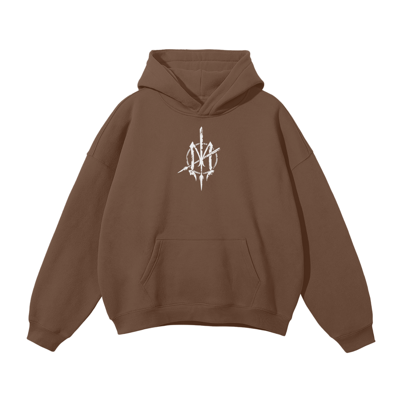 Nuuz Art/ Taiaha and Mataora Solid Colour Hoodie