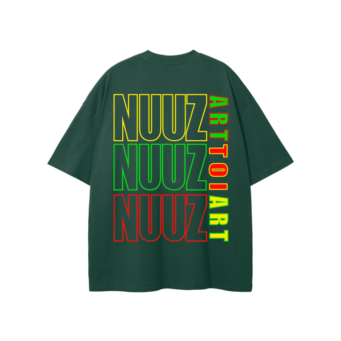 Blank on the Front with NUUZTOI / ART on the back Oversize Tee