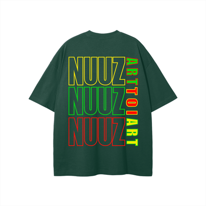 Blank on the Front with NUUZTOI / ART on the back Oversize Tee