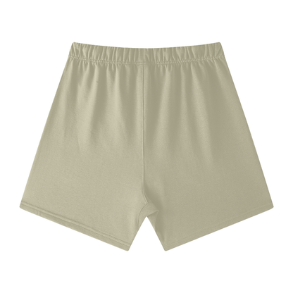 Streetwear Heavyweight Loose Fit Cotton Shorts - NA Logo