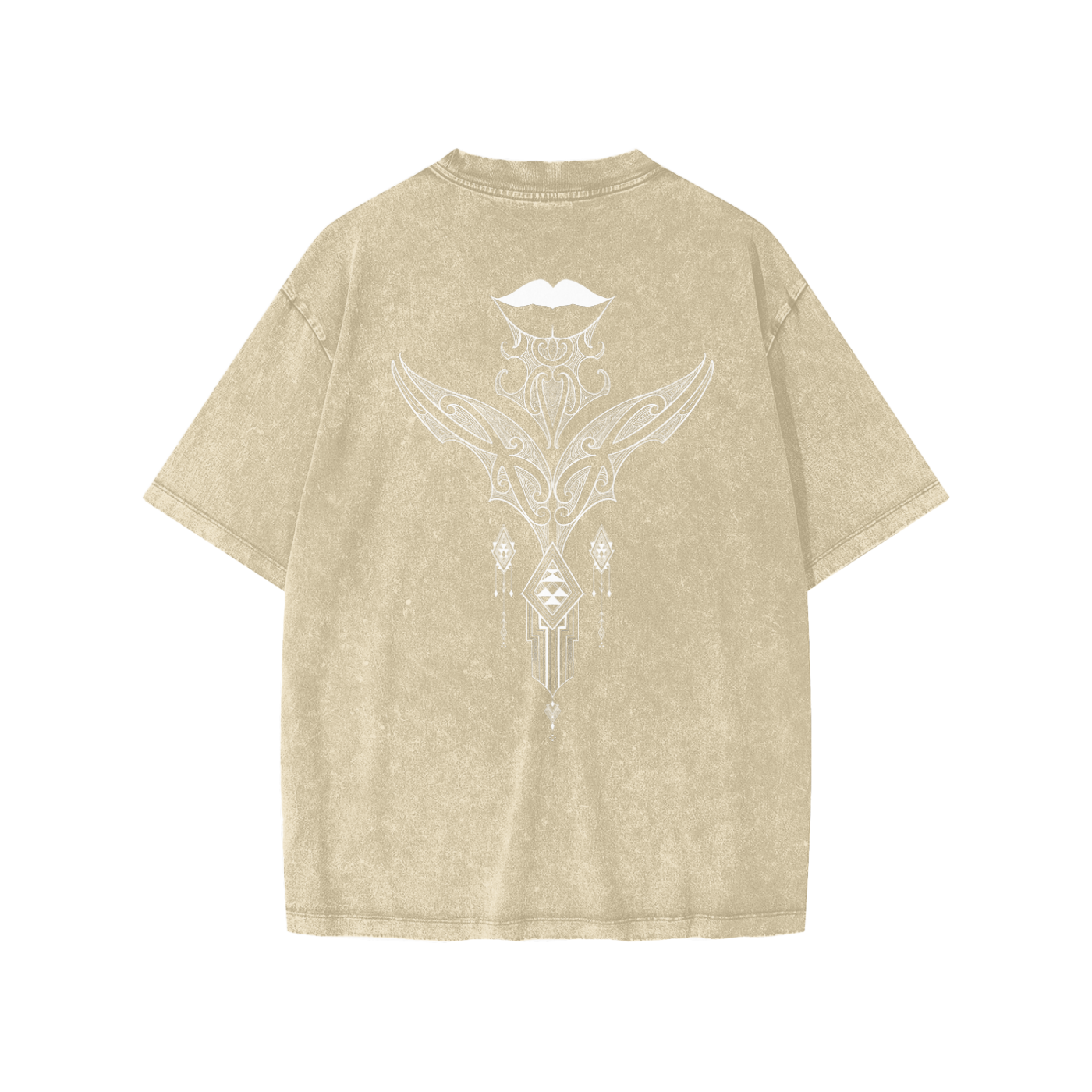Snow Washed Youth Tee - Nuuzart Graffiti with Moko Kauae