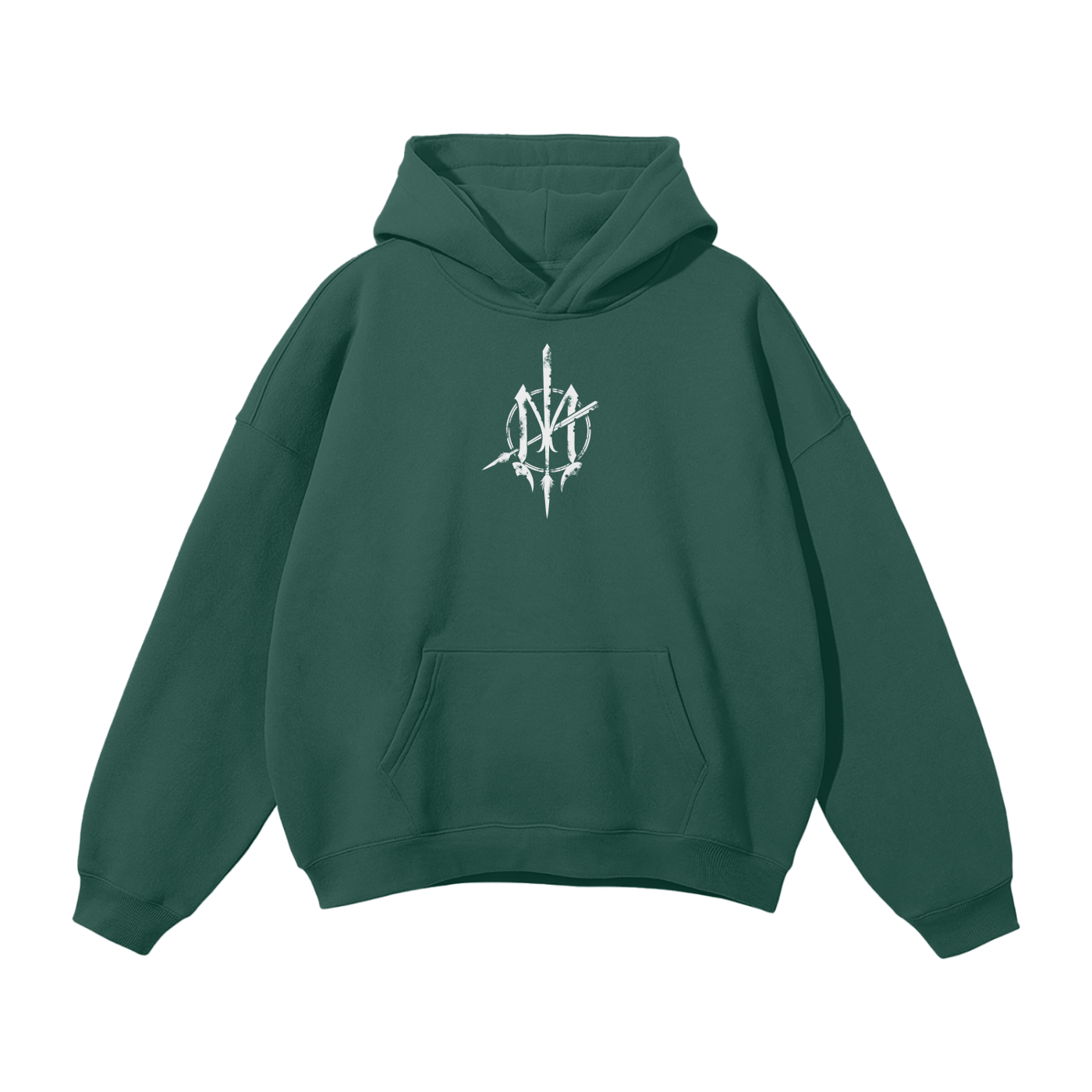 Nuuz Art/ Taiaha and Moko Kauae Solid Colour Hoodie