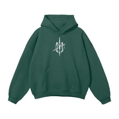 Nuuz Art/ Taiaha and Moko Kauae Solid Colour Hoodie