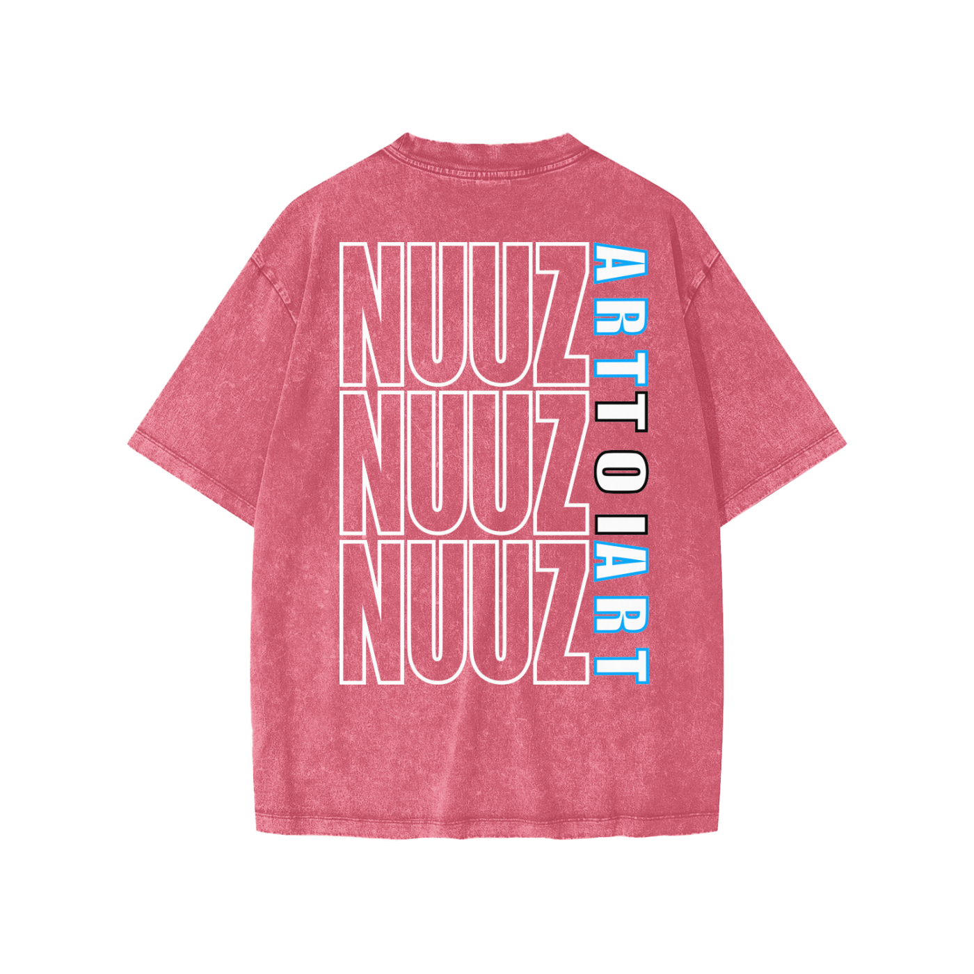 Snow Washed Youth Tee Nuuz Toi & Taiaha logo