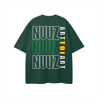 Nuuz Art/ Taiaha chest & Full back print - T-Shirt
