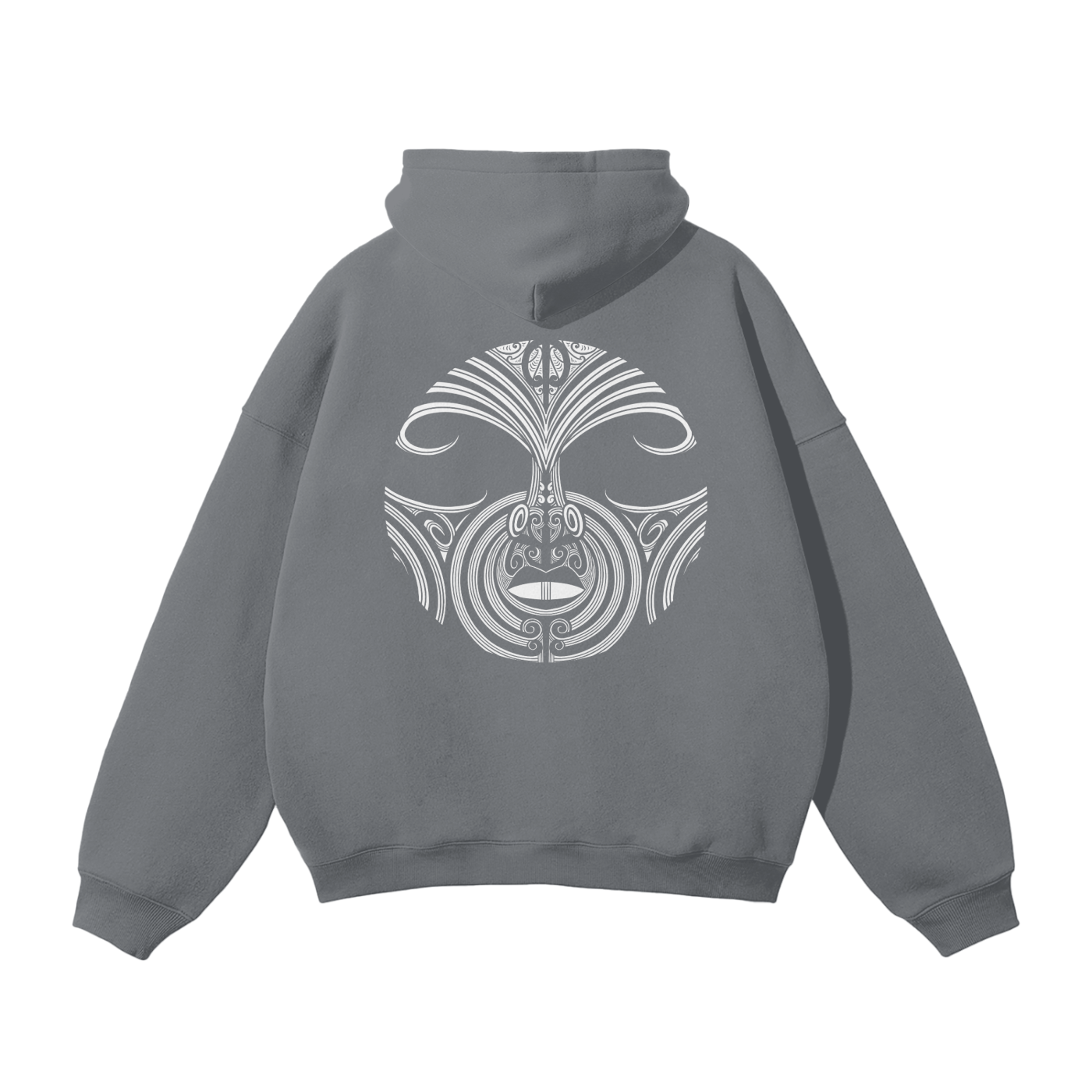 Nuuz Art/ Taiaha and Mataora Solid Colour Hoodie