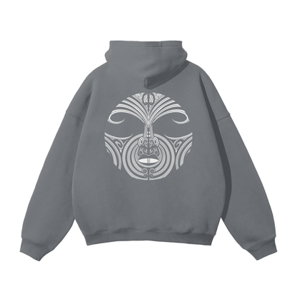 Nuuz Art/ Taiaha and Mataora Solid Colour Hoodie
