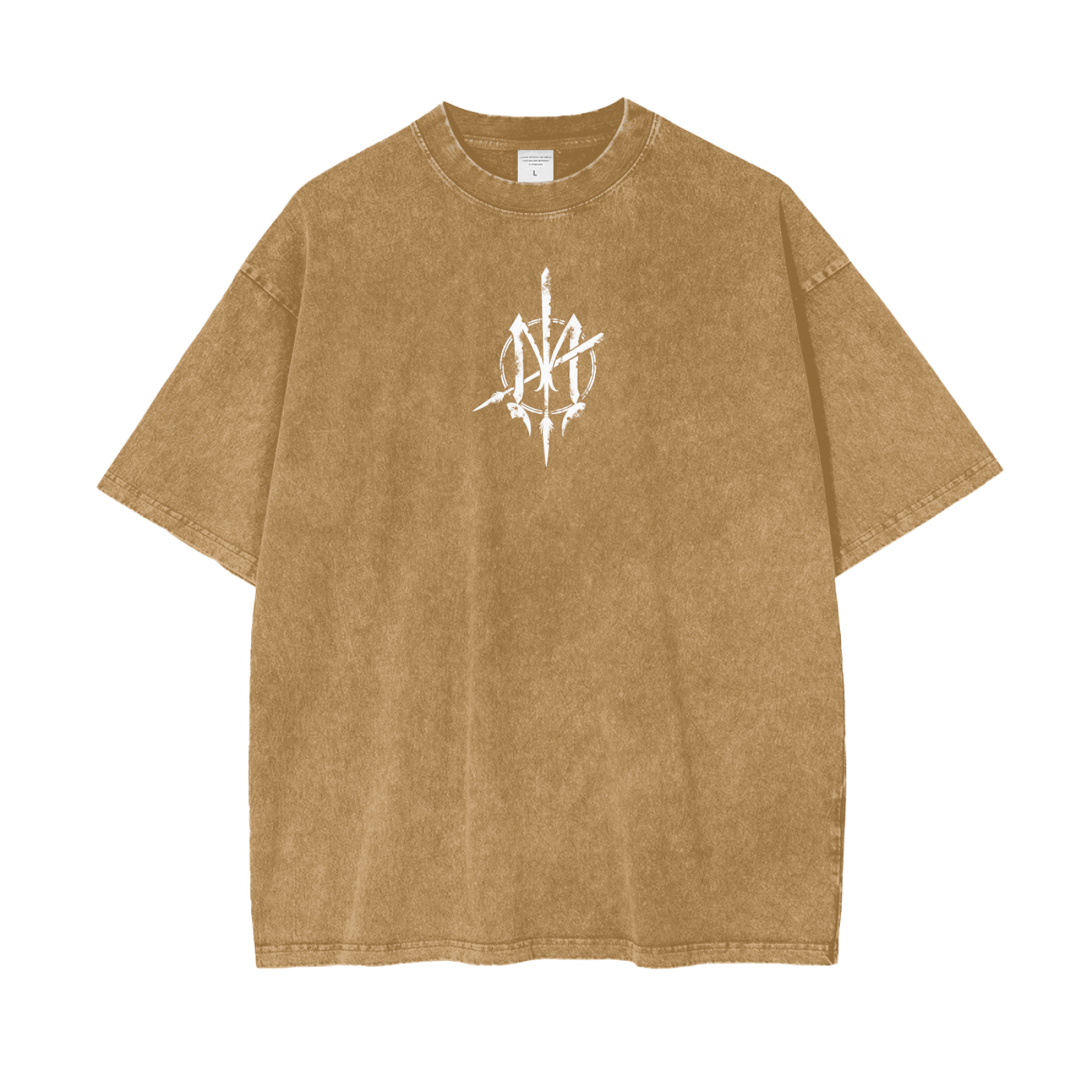 Oversize Snow Washed T-Shirt - Graffiti scripting full back print