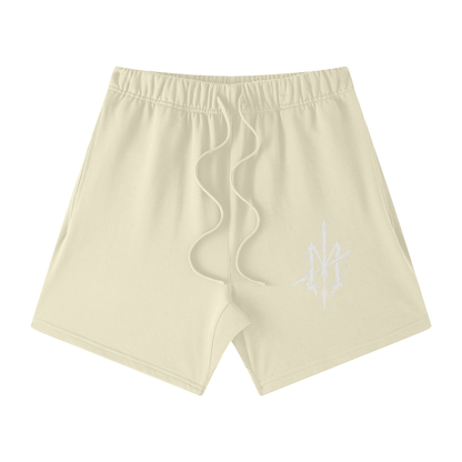 Streetwear Heavyweight Loose Fit Cotton Shorts - NA Logo