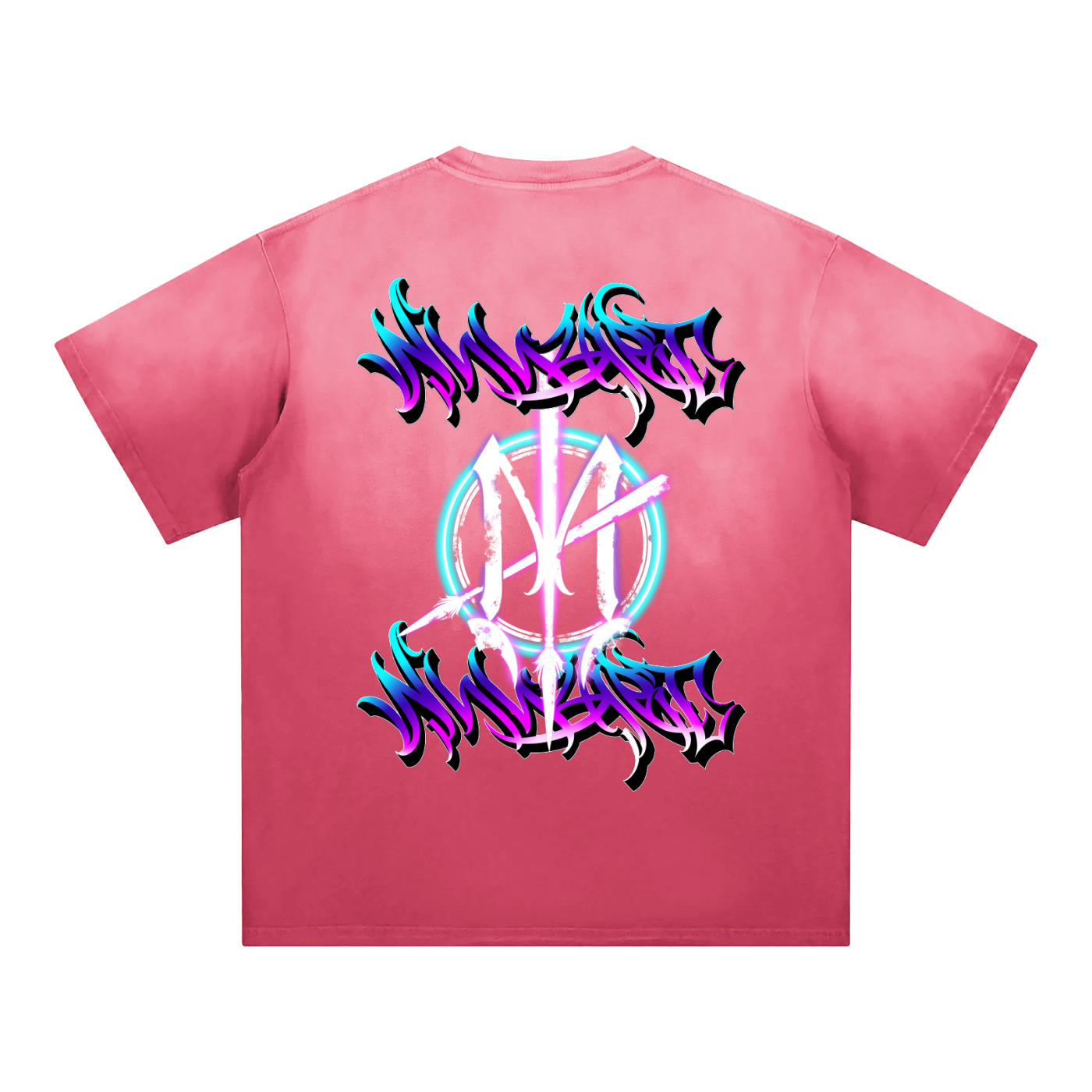 Sunfade Tee - Nuuz Art Graffiti logo back print