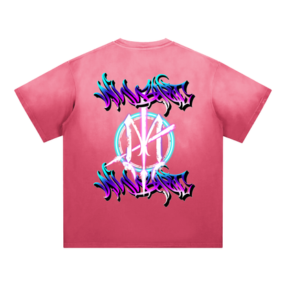Sunfade Tee - Nuuz Art Graffiti logo back print