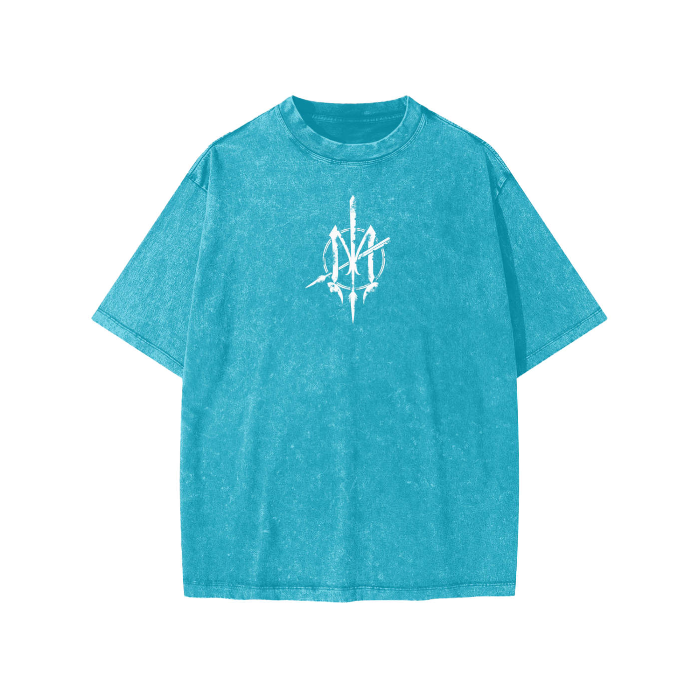 Snow Washed Youth Tee Nuuz Toi & Taiaha logo