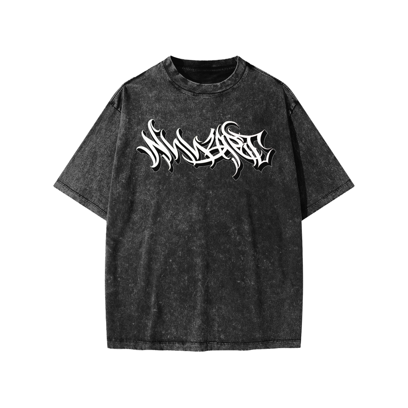 Snow Washed Youth Tee - Nuuzart Graffiti with Moko Kauae