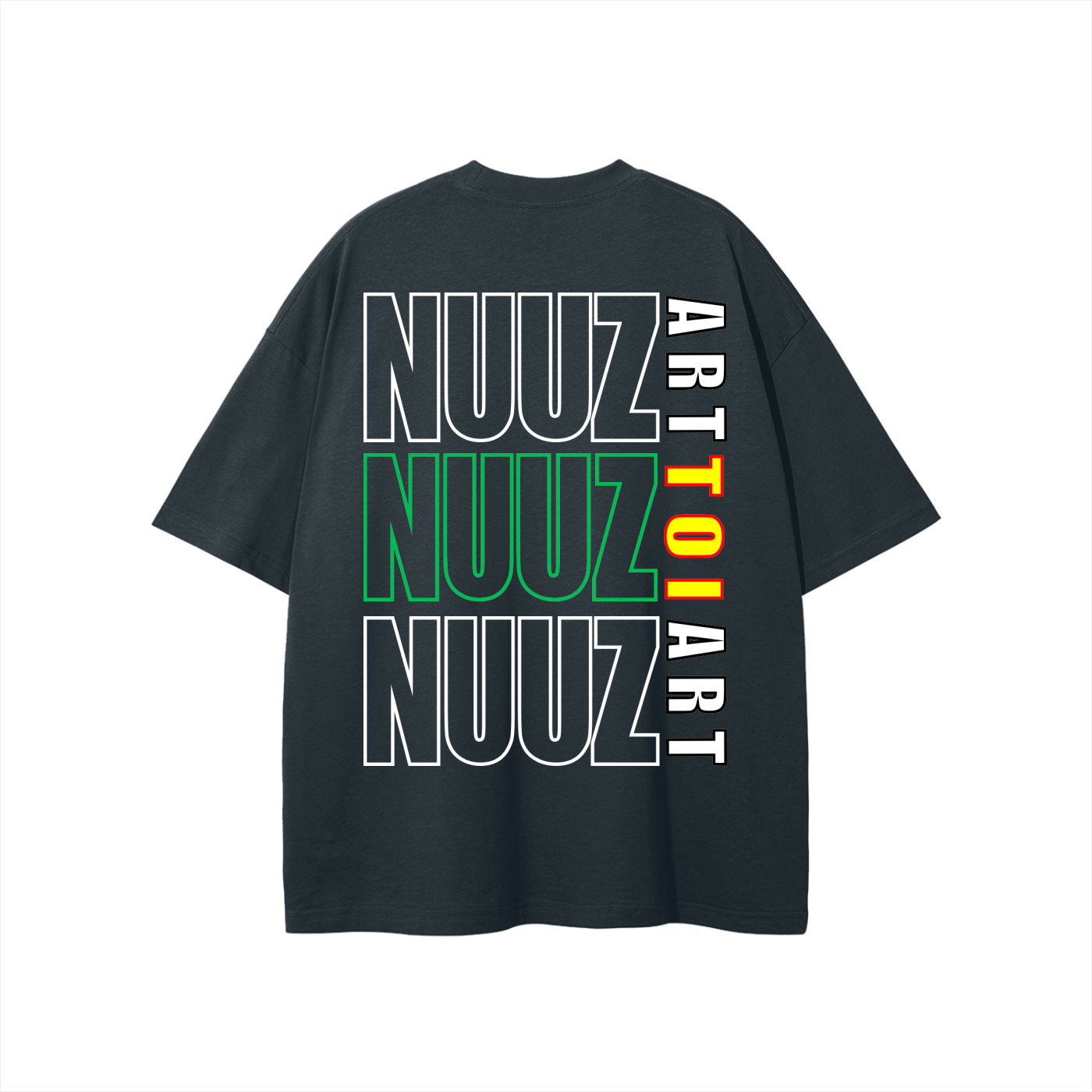 Nuuz Art/ Taiaha chest & Full back print - T-Shirt