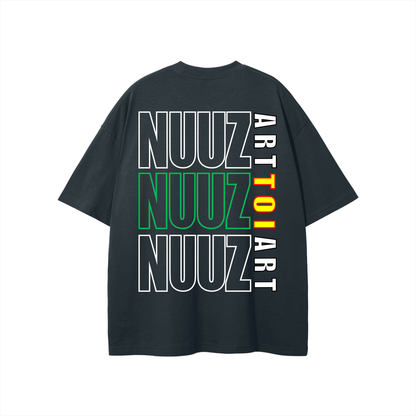 Nuuz Art/ Taiaha chest & Full back print - T-Shirt