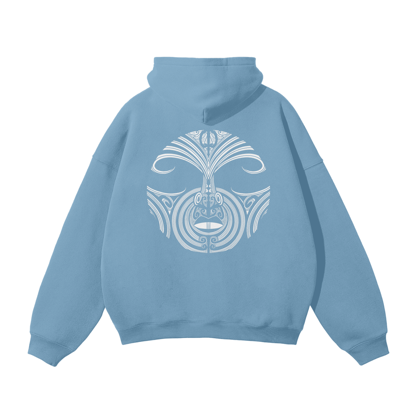 Nuuz Art/ Taiaha and Mataora Solid Colour Hoodie