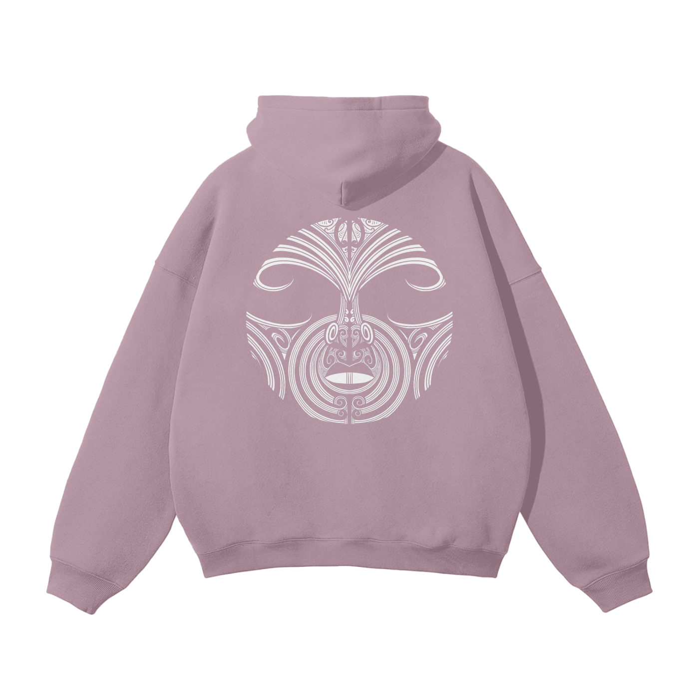 Nuuz Art/ Taiaha and Mataora Solid Colour Hoodie