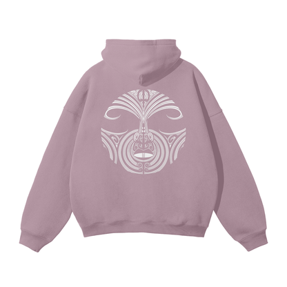 Nuuz Art/ Taiaha and Mataora Solid Colour Hoodie