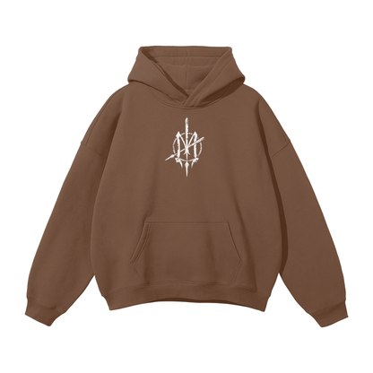 Nuuz Art/ Taiaha and Moko Kauae Solid Colour Hoodie