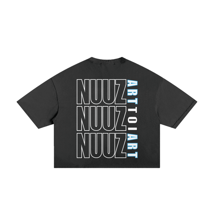 Mataora with NuuzArt Script - Classic Frayed Boxy Tee