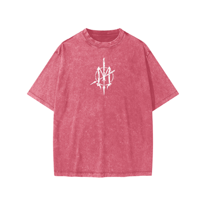Snow Washed Youth Tee Nuuz Toi & Taiaha logo