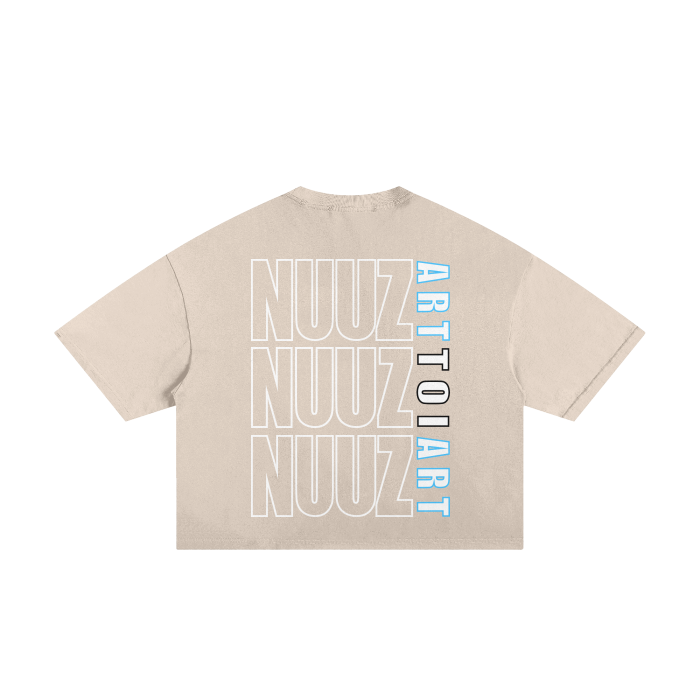 Mataora with NuuzArt Script - Classic Frayed Boxy Tee