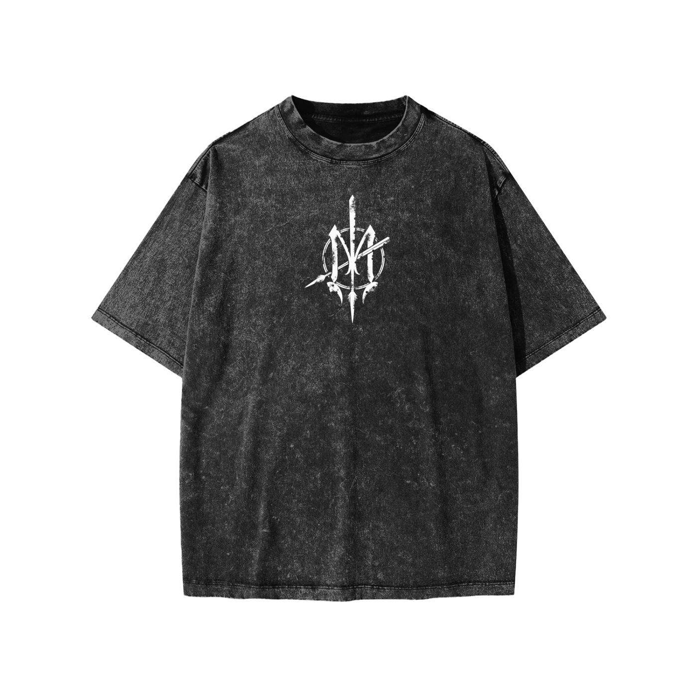 Snow Washed Youth Tee Nuuz Toi & Taiaha logo