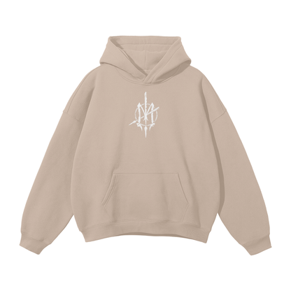 Nuuz Art/ Taiaha and Moko Kauae Solid Colour Hoodie