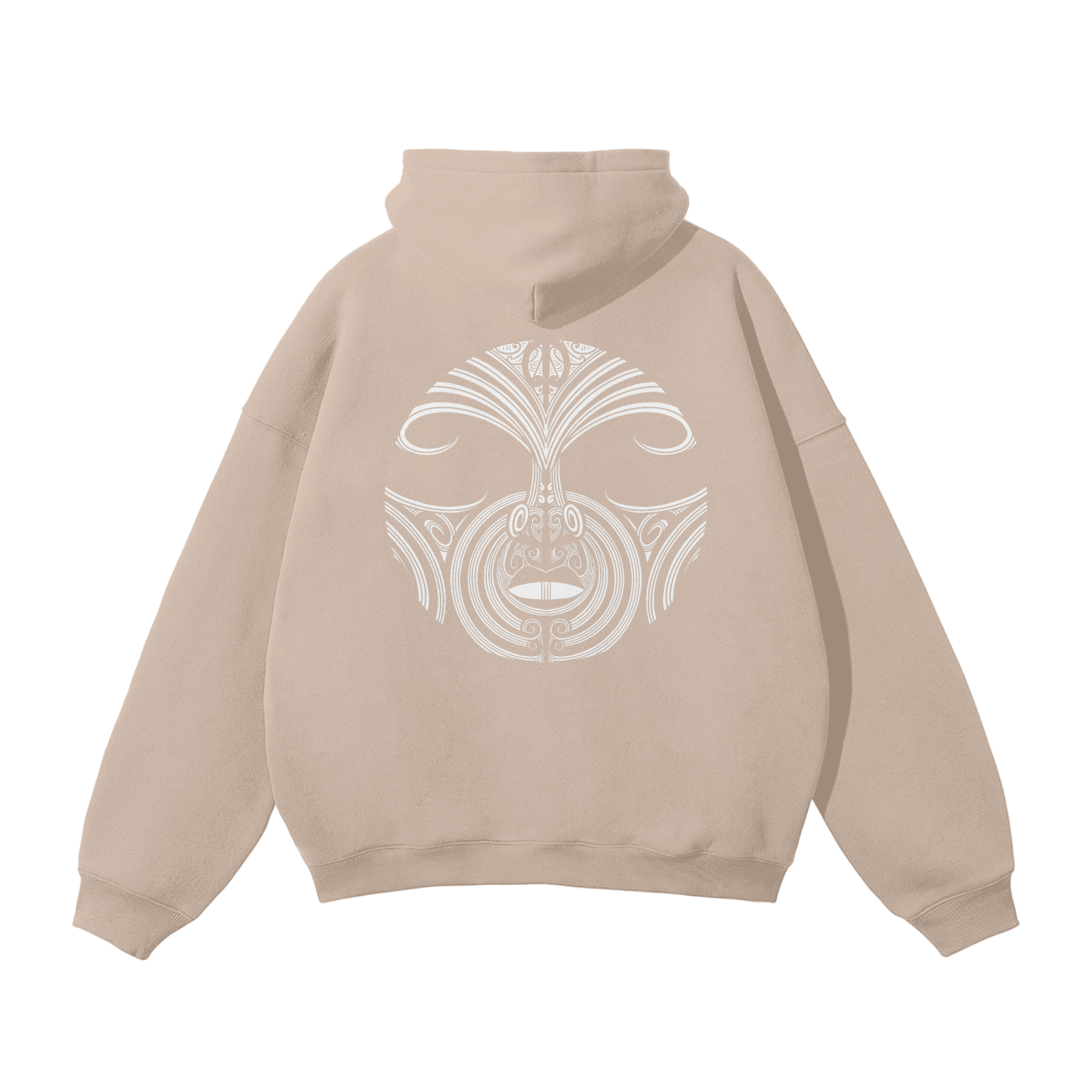 Nuuz Art/ Taiaha and Mataora Solid Colour Hoodie