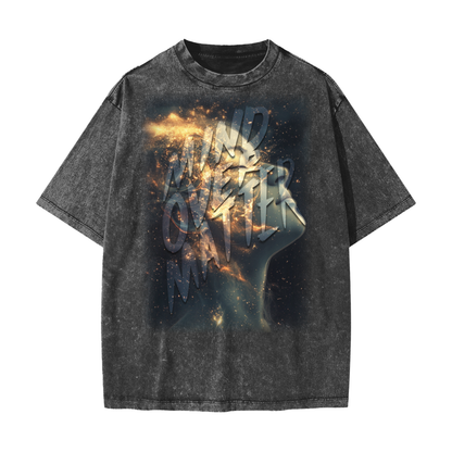 American Vintage Waxed Dyed  Heavyweight Mind Over Matter Tee