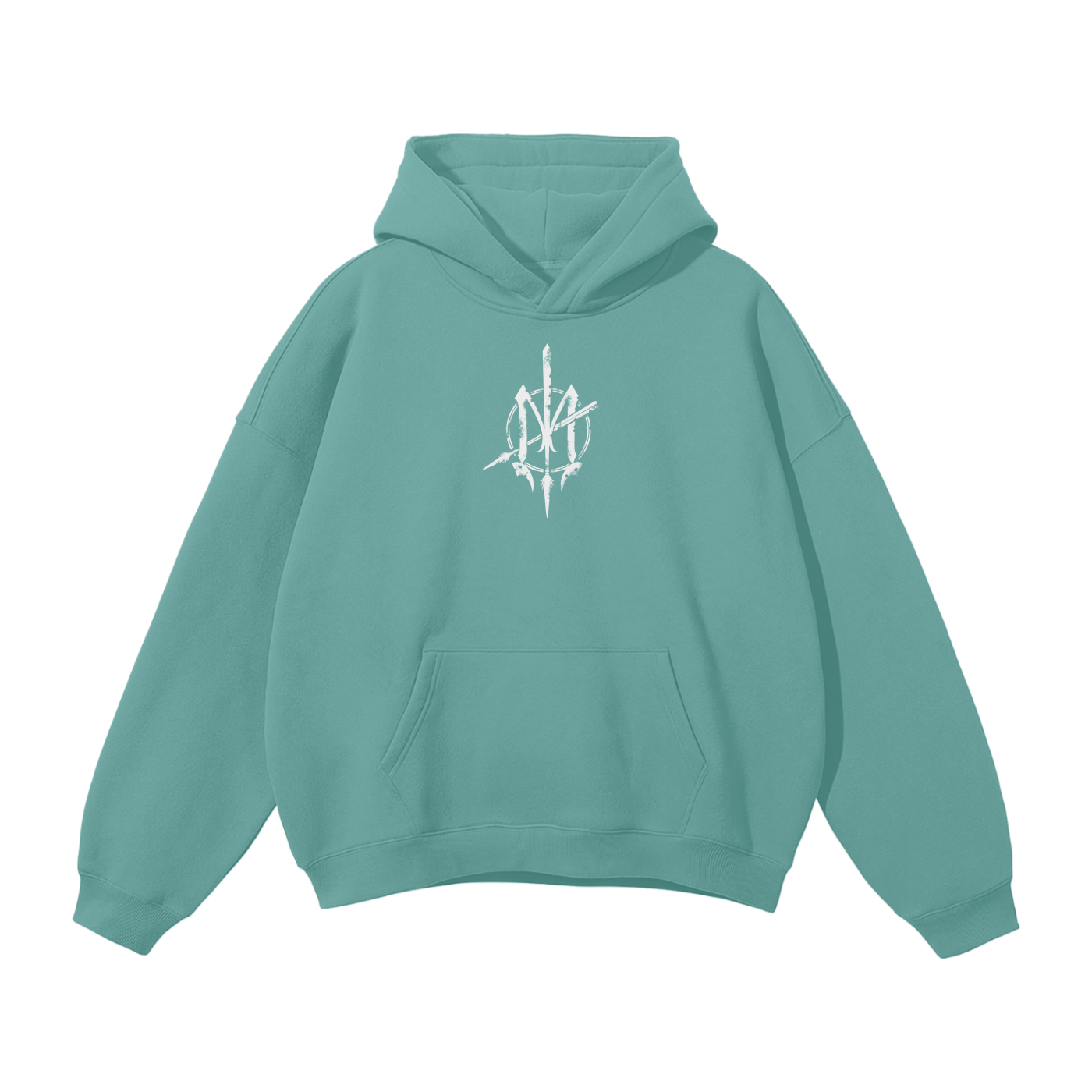 Nuuz Art/ Taiaha and Moko Kauae Solid Colour Hoodie