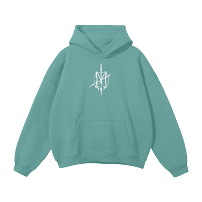 Nuuz Art/ Taiaha and Moko Kauae Solid Colour Hoodie
