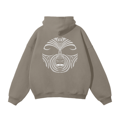Nuuz Art/ Taiaha and Mataora Solid Colour Hoodie