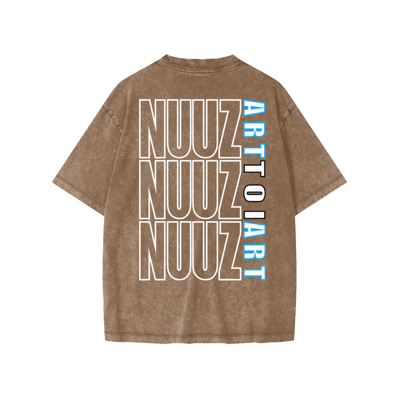 Snow Washed Youth Tee Nuuz Toi & Taiaha logo