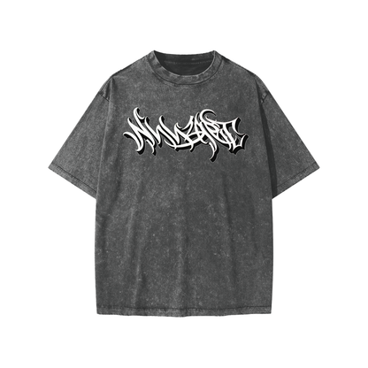 Snow Washed Youth Tee - Nuuzart Graffiti with Mataora