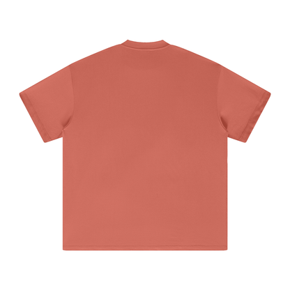 White Print Nuuz Art/ Taiaha Heavyweight T-Shirt