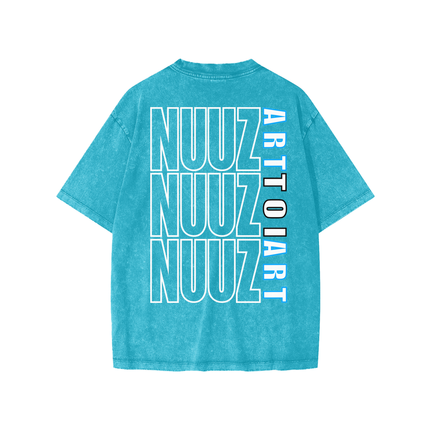 Snow Washed Youth Tee Nuuz Toi & Taiaha logo