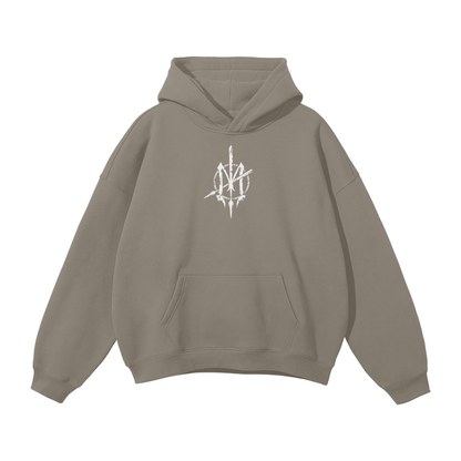 Nuuz Art/ Taiaha and Moko Kauae Solid Colour Hoodie