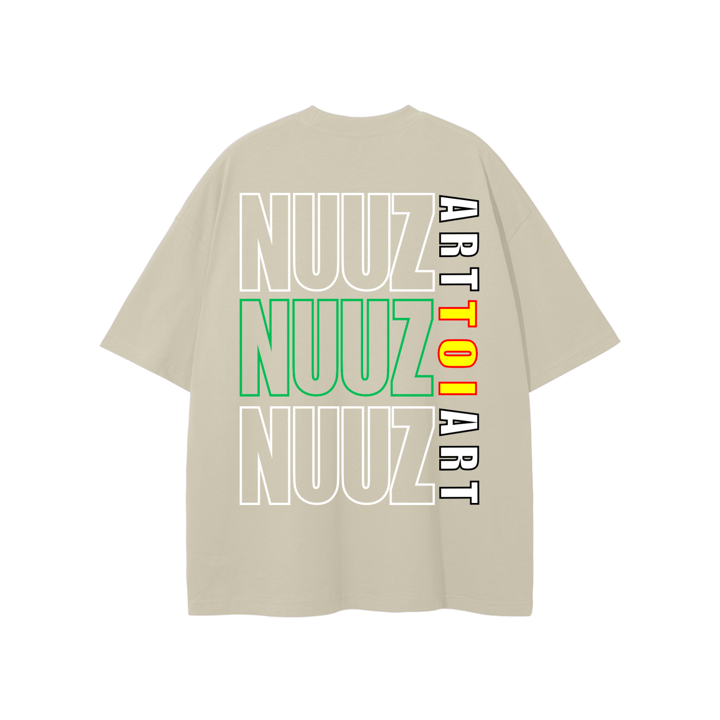 Nuuz Art/ Taiaha chest & Full back print - T-Shirt