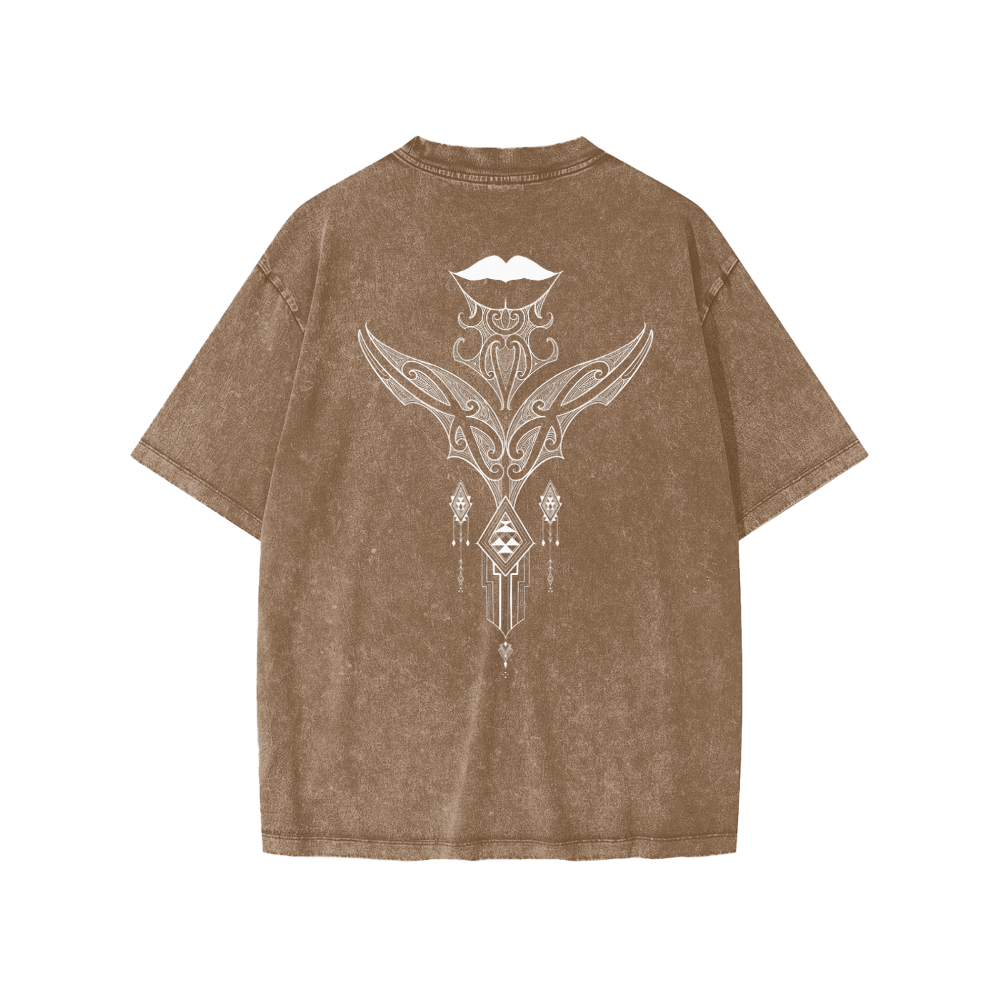 Snow Washed Youth Tee - Nuuzart Graffiti with Moko Kauae