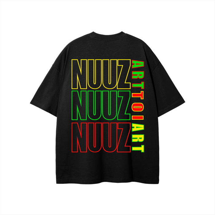 Blank on the Front with NUUZTOI / ART on the back Oversize Tee