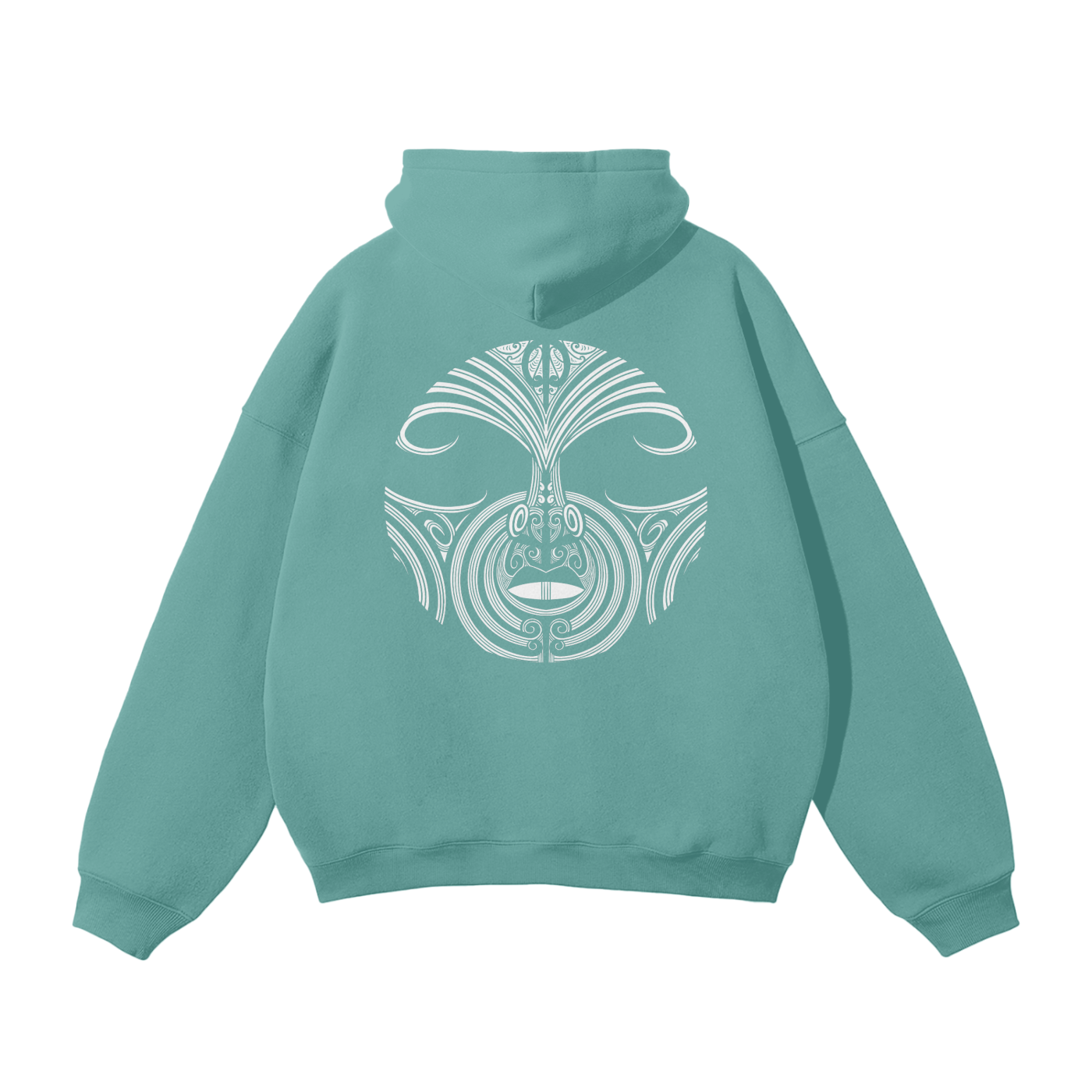 Nuuz Art/ Taiaha and Mataora Solid Colour Hoodie