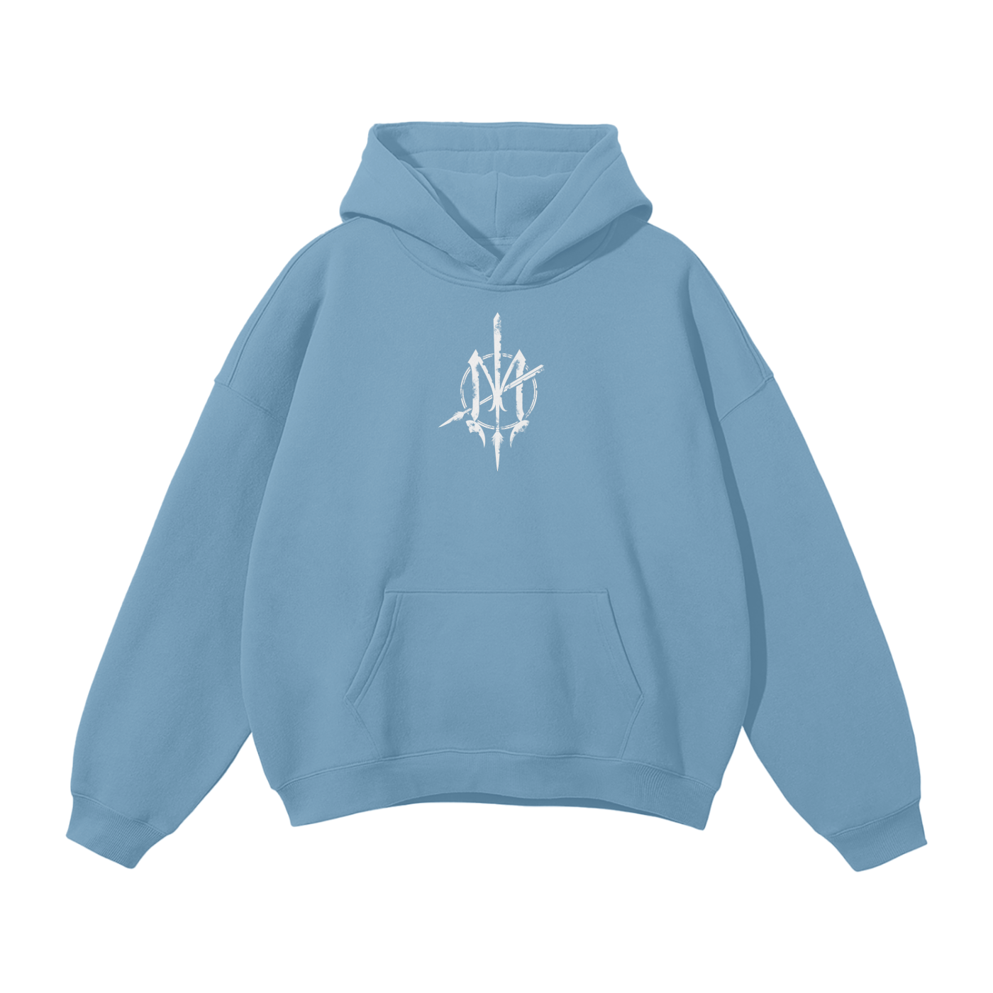 Nuuz Art/ Taiaha and Moko Kauae Solid Colour Hoodie
