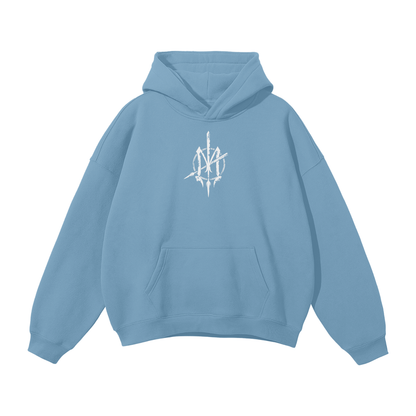Nuuz Art/ Taiaha and Moko Kauae Solid Colour Hoodie
